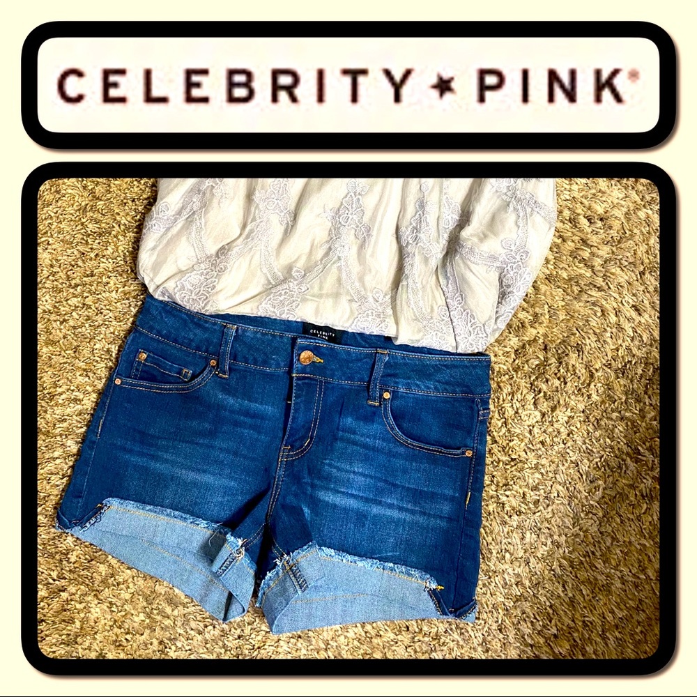 EUC Celebrity Pink Denim Shorts